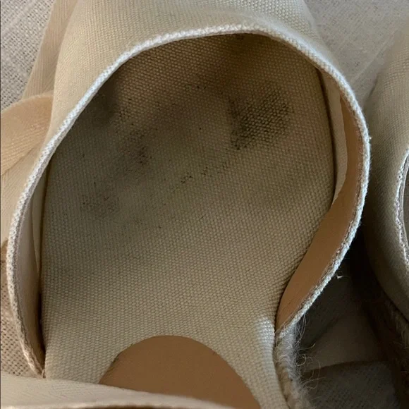 Elegant Cream Espadrille Wedge Sandals EU 38 US 7.5 - Picture 11 of 15